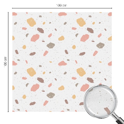 Vinduesfolie med mønster til afskærmning Abstrakt terrazzo