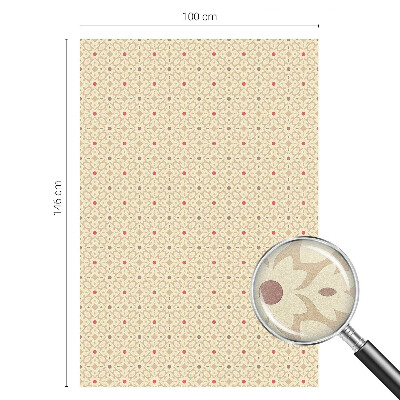 Vinduesfolie mod indkig med glasmaleri Blomstermønstre