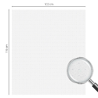 Mælkehvid vinduesfolie med motiv Mindre punkter