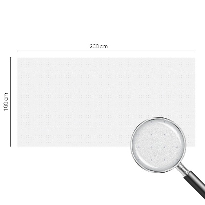 Mælkehvid vinduesfolie med motiv Mindre punkter