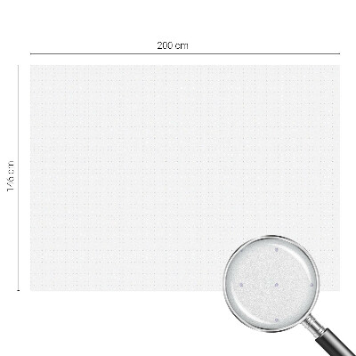 Mælkehvid vinduesfolie med motiv Mindre punkter