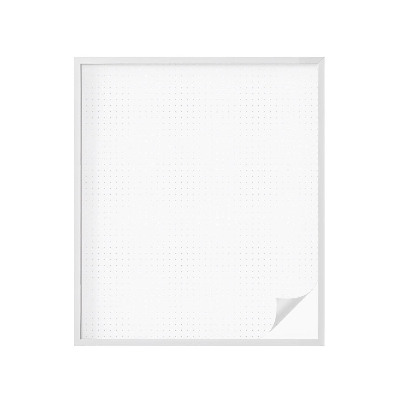 Mælkehvid vinduesfolie med motiv Mindre punkter