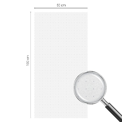 Mælkehvid vinduesfolie med motiv Mindre punkter