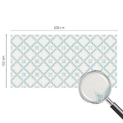 Dekorationsfolie til vindue mod indkig Blå geometri