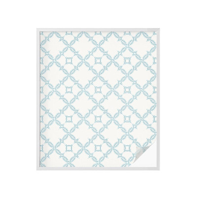 Dekorationsfolie til vindue mod indkig Blå geometri