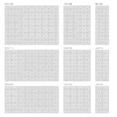 Mælkehvid vinduesfolie med motiv Blomstersymmetri