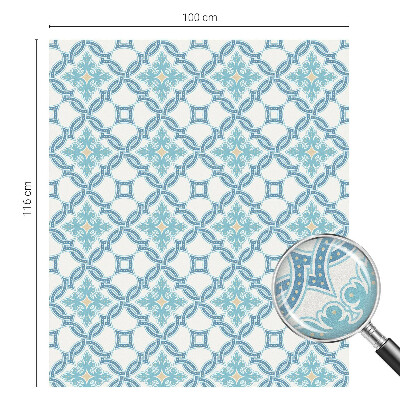 Vinduesfolie mod indkig med glasmaleri Klassisk symmetri