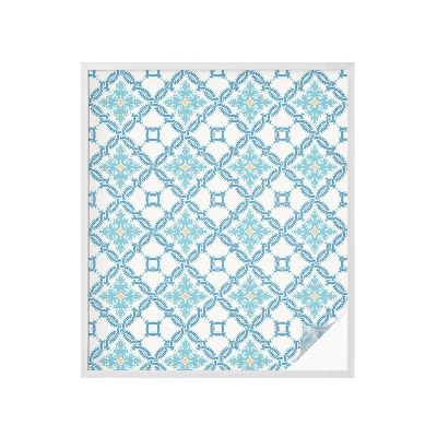 Vinduesfolie mod indkig med glasmaleri Klassisk symmetri