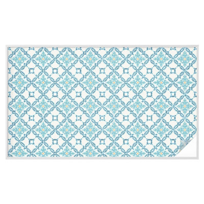 Vinduesfolie mod indkig med glasmaleri Klassisk symmetri