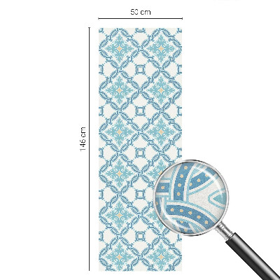 Vinduesfolie mod indkig med glasmaleri Klassisk symmetri