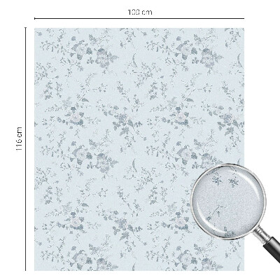 Vinduesfolie med mønster til afskærmning Diskrete blomster