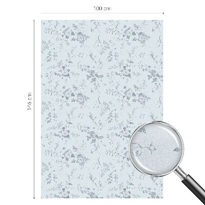 Vinduesfolie med mønster til afskærmning Diskrete blomster