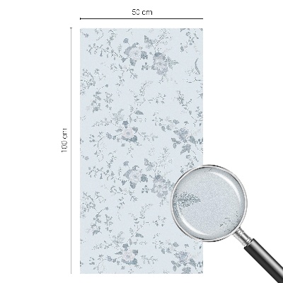 Vinduesfolie med mønster til afskærmning Diskrete blomster