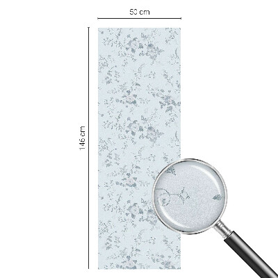 Vinduesfolie med mønster til afskærmning Diskrete blomster