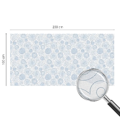 Mælkehvid vinduesfolie med motiv Spiralmønstre