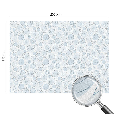 Mælkehvid vinduesfolie med motiv Spiralmønstre