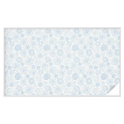 Mælkehvid vinduesfolie med motiv Spiralmønstre