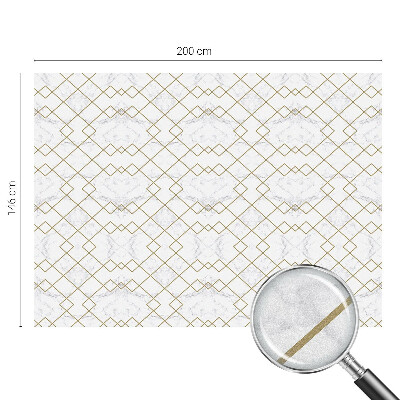 Vinduesfolie mod indkig med glasmaleri Geometriske linjer