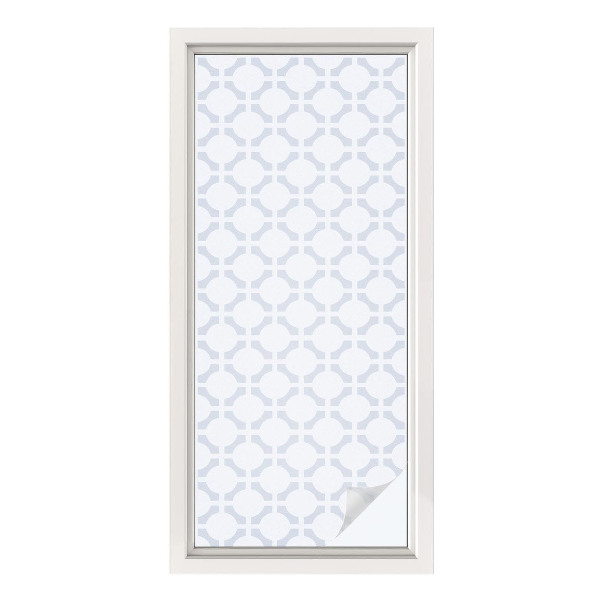 Vinduesfolie med mønster til afskærmning Geometrisk elegance