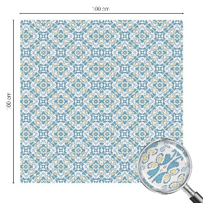 Vinduesfolie mod indkig med glasmaleri Geometriske rosetter