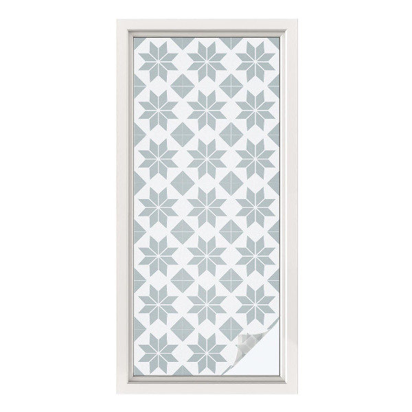 Selvklæbende vinduesfolie Geometriske stjerner