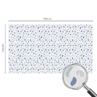 Vinduesfolie med mønster til afskærmning Blå mønstre