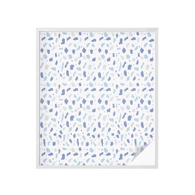 Vinduesfolie med mønster til afskærmning Blå mønstre