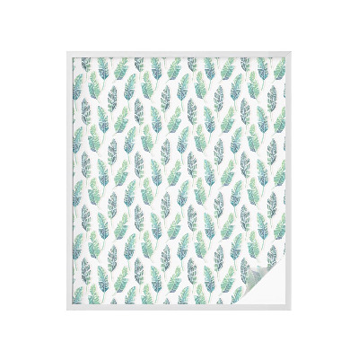 Dekorationsfolie til vindue mod indkig Tropiske blade