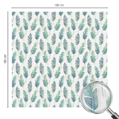 Dekorationsfolie til vindue mod indkig Tropiske blade