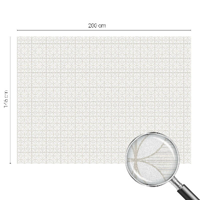 Mælkehvid vinduesfolie med motiv Geometriske mønstre