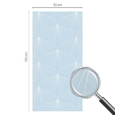 Vinduesfolie mod indkig med glasmaleri Harmoniske fans