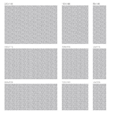 Mælkehvid vinduesfolie med motiv Sekskantede faste stoffer