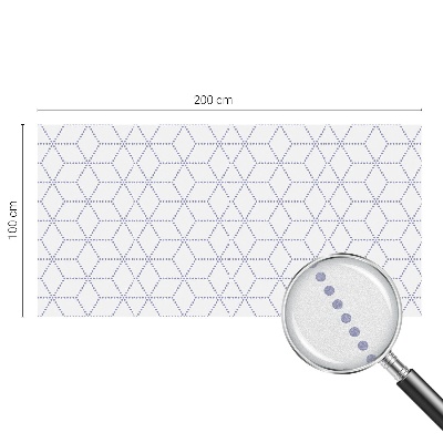 Vinduesfolie mod indkig med glasmaleri Lilla romber