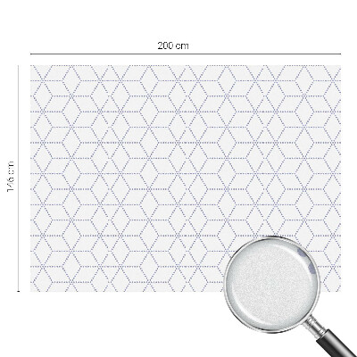 Vinduesfolie mod indkig med glasmaleri Lilla romber