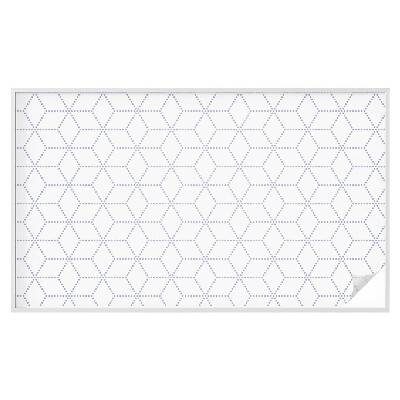 Vinduesfolie mod indkig med glasmaleri Lilla romber