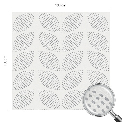 Dekorationsfolie til vindue mod indkig Stiplede blade