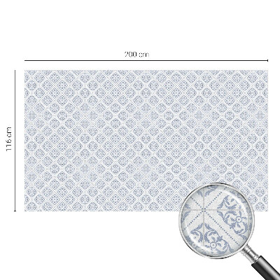 Vinduesfolie mod indkig med glasmaleri Delikate rosetter