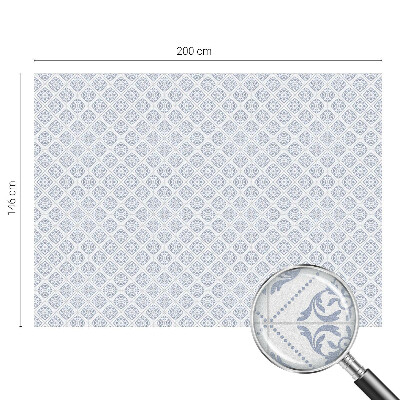 Vinduesfolie mod indkig med glasmaleri Delikate rosetter