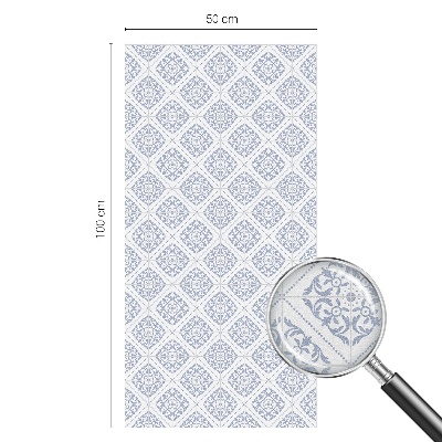 Vinduesfolie mod indkig med glasmaleri Delikate rosetter