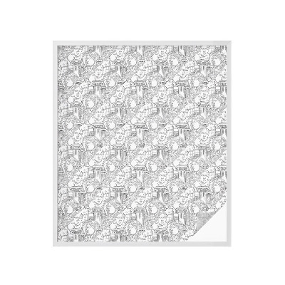 Mælkehvid vinduesfolie med motiv Klassiske portrætter