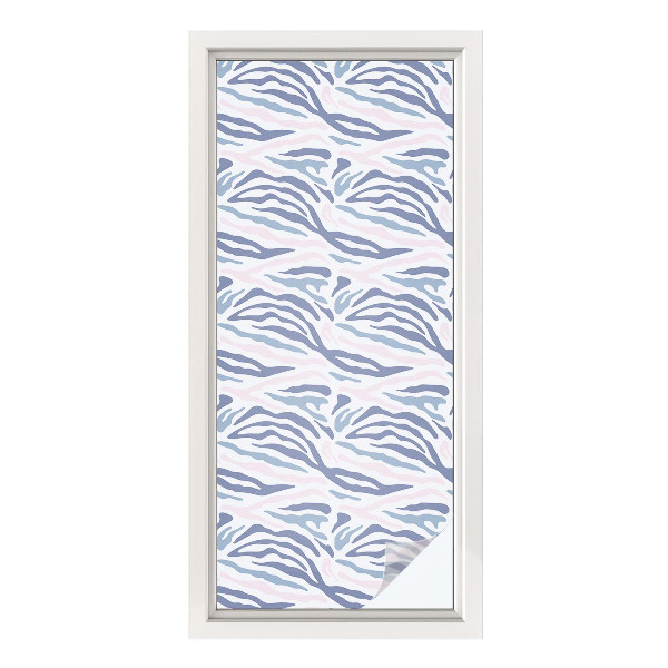 Dekorationsfolie til vindue mod indkig Zebramønster