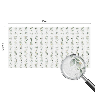 Vinduesfolie mod indkig med glasmaleri Plante charme