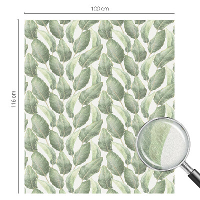 Dekorationsfolie til vindue mod indkig Grønne blade