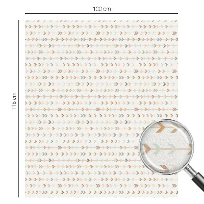 Vinduesfolie med mønster til afskærmning Pilmønster