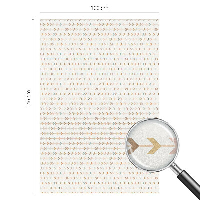 Vinduesfolie med mønster til afskærmning Pilmønster