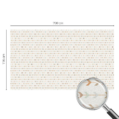 Vinduesfolie med mønster til afskærmning Pilmønster