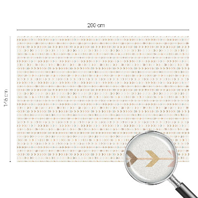 Vinduesfolie med mønster til afskærmning Pilmønster