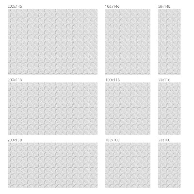 Mælkehvid vinduesfolie med motiv Bølgede former