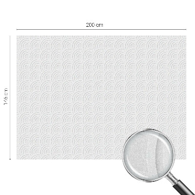 Vinduesfolie mod indkig med glasmaleri Grå buer