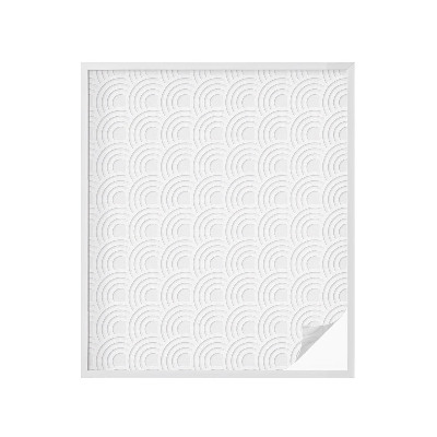 Vinduesfolie mod indkig med glasmaleri Grå buer